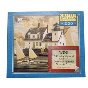 Vintage 2005 Charles Wysocki Puzzles Rockland Breakwater Light Brand New